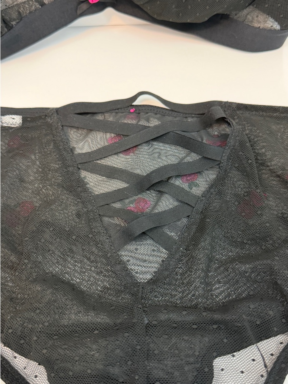 Cacique Embroidered No-Wire Triangle Bra Set - Picture 7 of 14